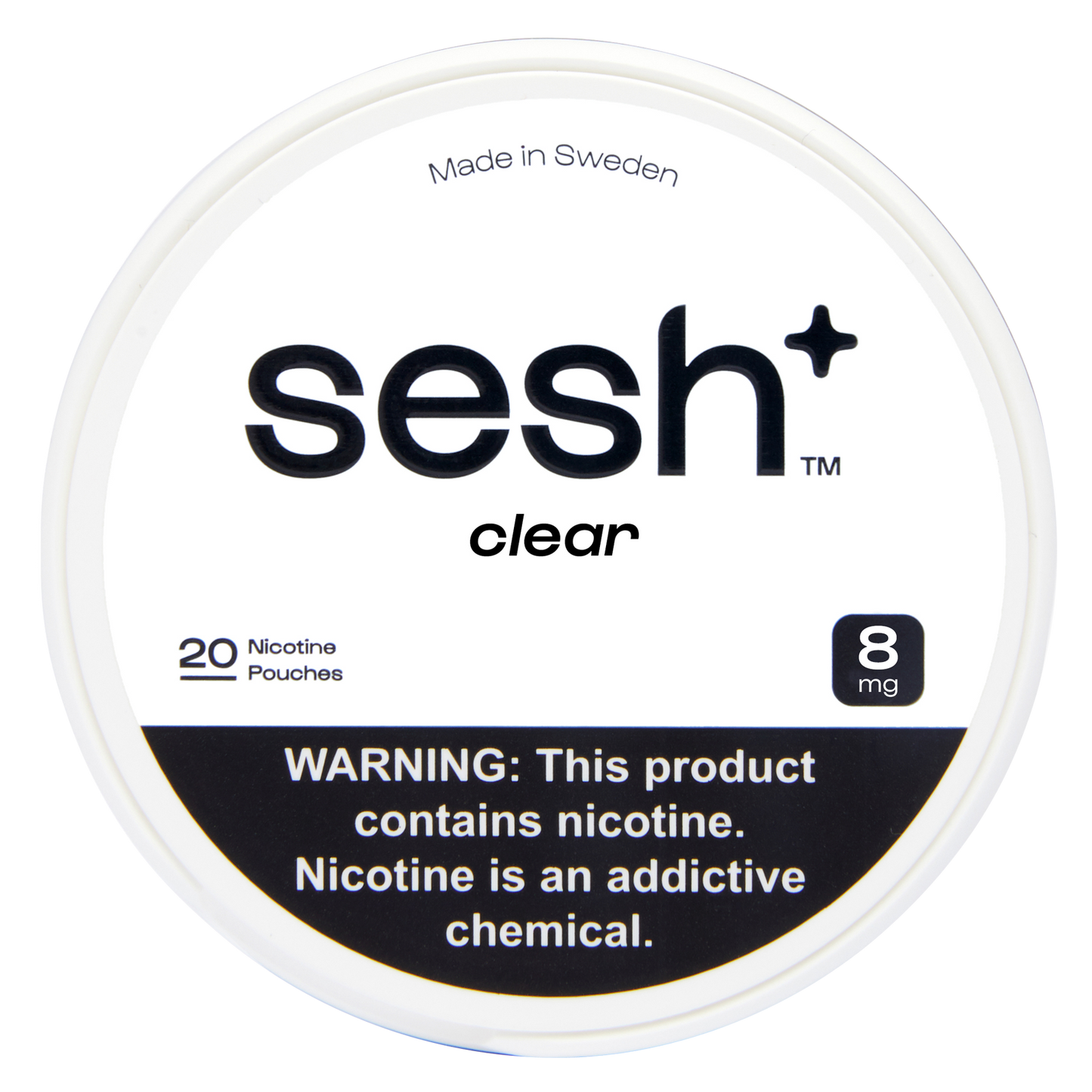 Sesh+ Clear Nicotine Pouch 8mg
