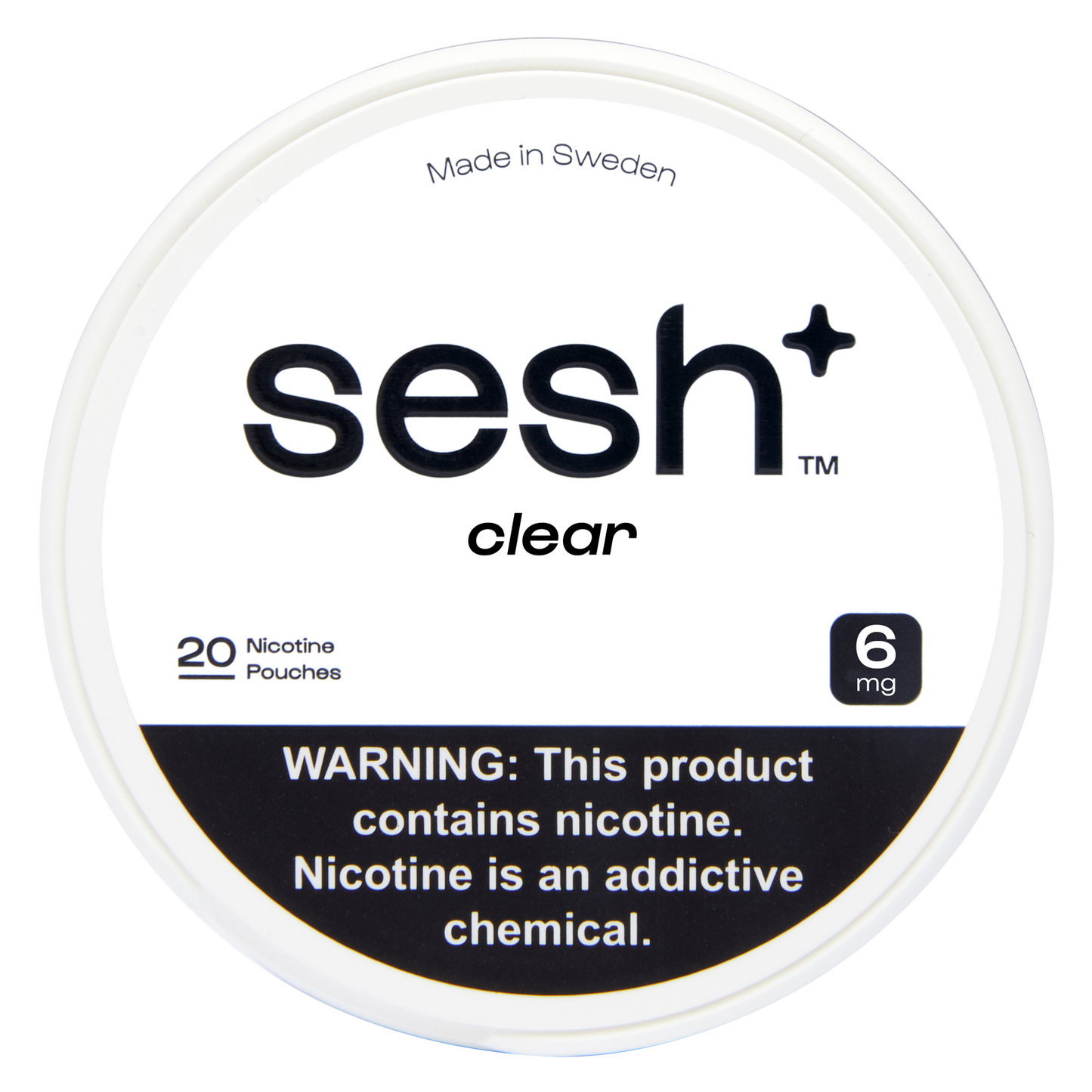 Sesh+ Clear Nicotine Pouch 6mg