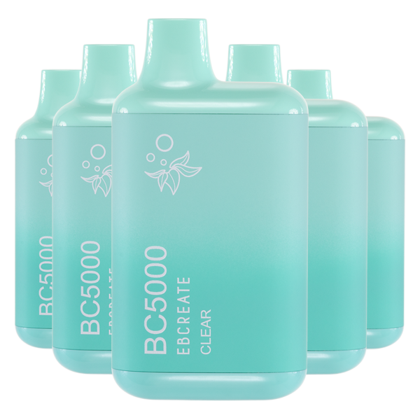 5 Pack Clear BC5000 Disposable Vape