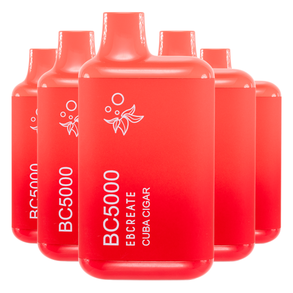 5 Pack Cuba Cigar BC5000 Disposable Vape