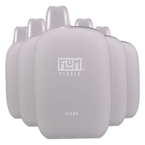 5 Pack Flum Pebble Clear Disposable Vape 6000 Puffs Mi-Pod 5 Pack Flum Pebble Clear Disposable Vape 6000 Puffs Mi-Pod