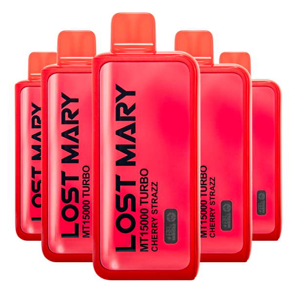 5 Pack Lost Mary Cherry Strazz MT15000 Turbo Disposable Vape Mi-Pod 5 Pack Lost Mary Cherry Strazz MT15000 Turbo Disposable Vape Mi-Pod