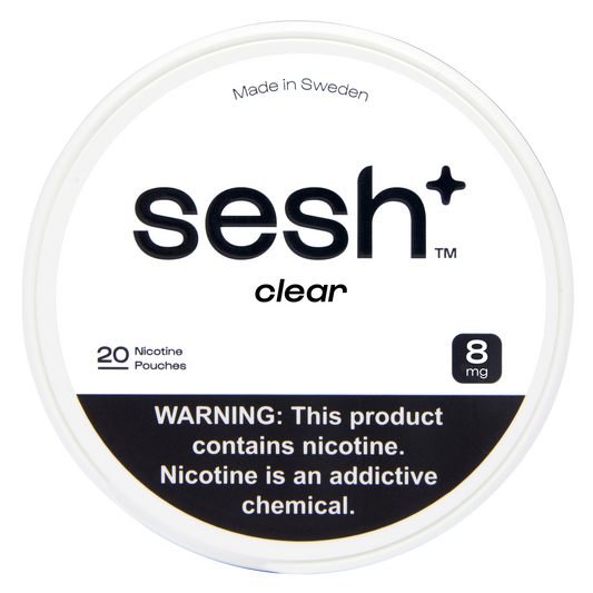 Sesh+ Clear Nicotine Pouch 8mg