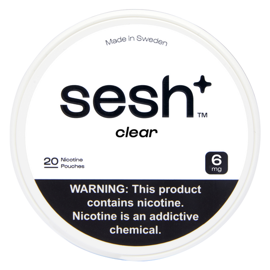 Sesh+ Clear Nicotine Pouch 6mg