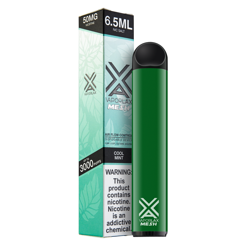 VaporLax Disposable Vape Cool Mint 50mg 6.5ml