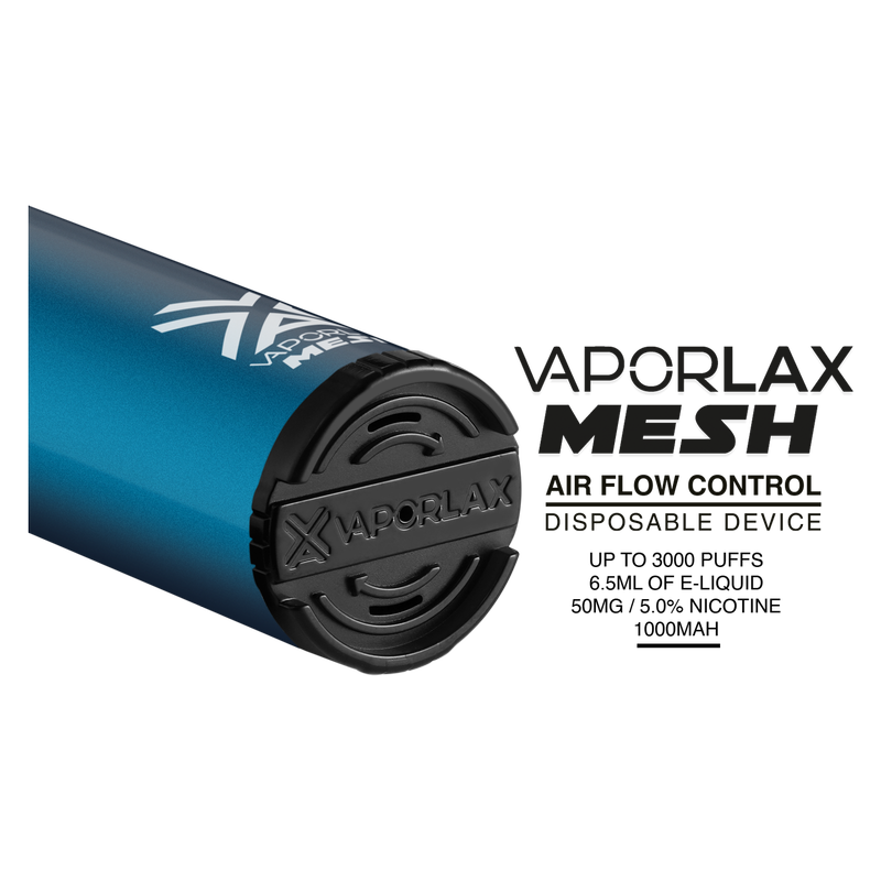 VaporLax Disposable Vape Blue Razz 50mg 6.5ml