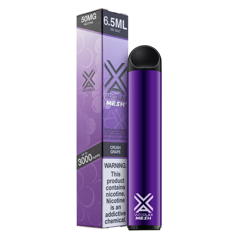 VaporLax Disposable Vape Crush Grape 50mg 6.5ml